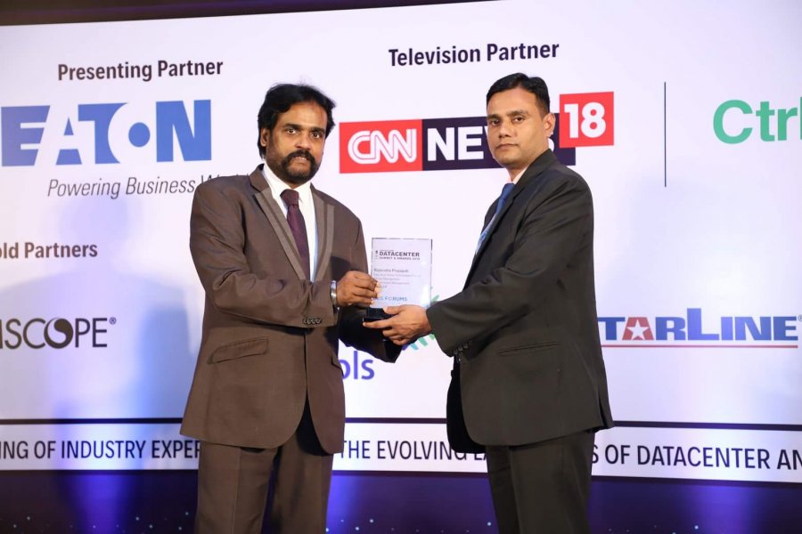 Sunsolar International DATA CENTRE SUBMIT & Awards 2018  BENGALURU, in INDIA for BEST IT Infrastructures & Software Management